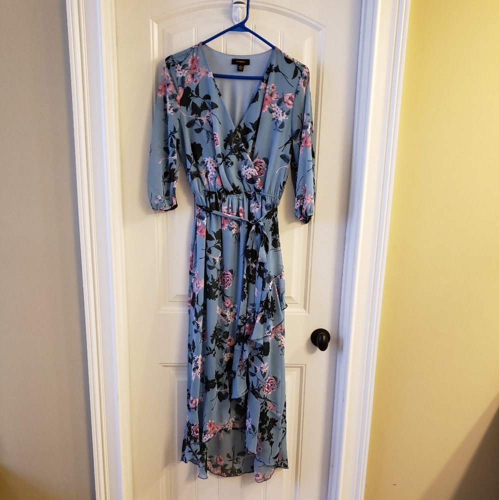 High-low Wrap Style Dress